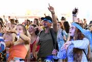 2 September 2018; Festival-goers at the Electric Ireland Throwback Stage during day three of Electric Picnic 2018 at Stradbally in Laois. Over 50,000 will descend on Electric Picnic this weekend. This year, Electric Ireland’s Throwback Stage holds a weekend of throwback fun in store, including headliners B*witched, The Voice of M People: Heather Small and Johnny Logan. One of the most popular stages at the festival, Electric Ireland’s Throwback Stage has played host to pop legends 5ive, S Club Party, Ace of Base, Bonnie Tyler, 2 Unlimited, The Vengaboys and Bananarama – to name a few. Share in the nostalgia of the Electric Ireland Throwback Stage, visit:?   ?www.twitter.com/ElectricIreland?|??www.facebook.com/ElectricIreland?| ?www.instagram.com/ElectricIreland | #ThrowbackStage Photo by Sam Barnes/Sportsfile