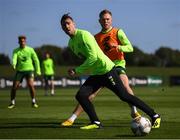 3 September 2018; Stephen Ward and Aiden O'Brien, right, during Republic of Ireland squad training at the FAI National Training Centre in Abbotstown, Dublin. Photo by Stephen McCarthy/Sportsfile