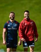3 September 2018; Jaco Taute and Conor Murray arrive for Munster Rugby squad training at the University of Limerick in Limerick. Photo by Diarmuid Greene/Sportsfile