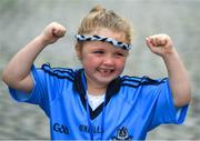 3 September 2018; Dublin supporter Elis Gantley, age 5, from Dublin City, during the Dublin All-Ireland Football Winning team homecoming at Smithfield in Dublin. Photo by David Fitzgerald/Sportsfile