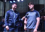 3 September 2018; Philip McMahon, left, and Eric Lowndes during the Dublin All-Ireland Football Winning team homecoming at Smithfield in Dublin. Photo by David Fitzgerald/Sportsfile