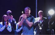 3 September 2018; Dublin manager Jim Gavin during the Dublin All-Ireland Football Winning team homecoming at Smithfield in Dublin. Photo by David Fitzgerald/Sportsfile