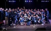 3 September 2018; The Dublin squad with the Sam Maguire Cup during the Dublin All-Ireland Football Winning team homecoming at Smithfield in Dublin. Photo by David Fitzgerald/Sportsfile