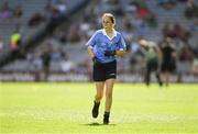 2 September 2018; Aoife Kelly, Rathoe NS, Tullow, Co Carlow, representing Dublin, during the INTO Cumann na mBunscol GAA Respect Exhibition Go Games at the Electric Ireland GAA Football All-Ireland Minor Championship Final match between Kerry and Galway at Croke Park in Dublin. Photo by Piaras Ó Mídheach/Sportsfile