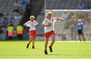 2 September 2018; Síofra Hession, Gaelscoil de hÍde, Co Roscommon, representing Tyrone, during the INTO Cumann na mBunscol GAA Respect Exhibition Go Games at the Electric Ireland GAA Football All-Ireland Minor Championship Final match between Kerry and Galway at Croke Park in Dublin. Photo by Piaras Ó Mídheach/Sportsfile