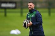 4 September 2018; Backs coach Nigel Carolan during Connacht Rugby squad training at the Sportsground in Galway. Photo by Harry Murphy/Sportsfile