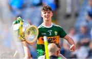 2 September 2018; Kerry's Owen Fitzgerald celebrates following the Electric Ireland GAA Football All-Ireland Minor Championship Final match between Kerry and Galway at Croke Park in Dublin. Photo by Ramsey Cardy/Sportsfile
