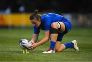 31 August 2018; Nikki Caughley of Leinster prepares to take a kick during the Women’s Interprovincial Championship match between Leinster and Ulster at Blackrock RFC in Dublin. Photo by Piaras Ó Mídheach/Sportsfile