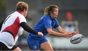 31 August 2018; Jeamie Deacon of Leinster in action against Ilse Van Staden of Ulster during the Women’s Interprovincial Championship match between Leinster and Ulster at Blackrock RFC in Dublin. Photo by Piaras Ó Mídheach/Sportsfile