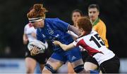 31 August 2018; Julia Short of Leinster in action against Larissa Muldoon of Ulster during the Women’s Interprovincial Championship match between Leinster and Ulster at Blackrock RFC in Dublin. Photo by Piaras Ó Mídheach/Sportsfile