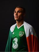 4 September 2018; Graham Burke of Republic of Ireland poses during a squad portrait session at their team hotel in Dublin. Photo by Stephen McCarthy/Sportsfile