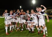 4 September 2018; Bohemians players celebrate with the Enda McQuill Cup following the SSE Airtricity League U19 Enda McQuill Cup Final match between St. Patrick's Athletic and Bohemians at Richmond Park in Inchicore, Dublin. Photo by Sam Barnes/Sportsfile
