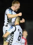 4 September 2018; Jamie Hamilton, left, and Alex Kelly of Bohemians celebrate at the final whistle following the SSE Airtricity League U19 Enda McQuill Cup Final match between St. Patrick's Athletic and Bohemians at Richmond Park in Inchicore, Dublin. Photo by Sam Barnes/Sportsfile