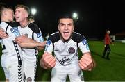 4 September 2018; Ali Reghba of Bohemians celebrates at the final whistle following the SSE Airtricity League U19 Enda McQuill Cup Final match between St. Patrick's Athletic and Bohemians at Richmond Park in Inchicore, Dublin. Photo by Sam Barnes/Sportsfile