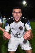 4 September 2018; Ali Reghba of Bohemians celebrates at the final whistle following the SSE Airtricity League U19 Enda McQuill Cup Final match between St. Patrick's Athletic and Bohemians at Richmond Park in Inchicore, Dublin. Photo by Sam Barnes/Sportsfile