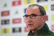 5 September 2018; Republic of Ireland manager Martin O'Neill during a press conference at Cardiff City Stadium in Cardiff, Wales. Photo by Stephen McCarthy/Sportsfile