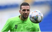 5 September 2018; Shane Duffy during a Republic of Ireland training session at Cardiff City Stadium in Cardiff, Wales. Photo by Stephen McCarthy/Sportsfile