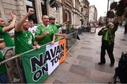 6 September 2018; Republic of Ireland supporters outside O'Neill's bar in Cardiff prior to the UEFA Nations League match between Wales and Republic of Ireland at the Cardiff City Stadium in Cardiff, Wales. Photo by Stephen McCarthy/Sportsfile