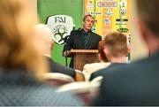 6 September 2018; Nixon Mortin, SAFIB Executive, speaking at the 2018 Victory Shield launch at The Rose Hotel in Tralee, Co. Kerry. Photo by Sam Barnes/Sportsfile