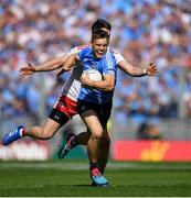 2 September 2018; Con O'Callaghan of Dublin is tackled by Mattie Donnelly of Tyrone during the GAA Football All-Ireland Senior Championship Final match between Dublin and Tyrone at Croke Park in Dublin. Photo by Brendan Moran/Sportsfile