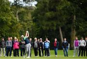 6 September 2018; Robin Dawson of Ireland playes his second shot to the 18th green during the 2018 World Amateur Team Golf Championships at Carton House in Maynooth, Co Kildare. Photo by Matt Browne/Sportsfile