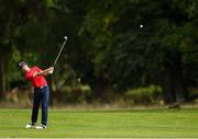 6 September 2018; Cole Hammer of USA plays his second shot to the 18th green during the 2018 World Amateur Team Golf Championships at Carton House in Maynooth, Co Kildare. Photo by Matt Browne/Sportsfile