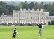 6 September 2018; Garrett Rank of Canada plays his second shot from the 12th fairway during the 2018 World Amateur Team Golf Championships at Carton House in Maynooth, Co Kildare. Photo by Matt Browne/Sportsfile