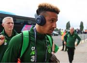 6 September 2018; Callum Robinson of Republic of Ireland arrives to the stadium prior to the UEFA Nations League match between Wales and Republic of Ireland at the Cardiff City Stadium in Cardiff, Wales. Photo by Stephen McCarthy/Sportsfile