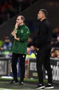 6 September 2018; Republic of Ireland manager Martin O'Neill and Wales manager Ryan Giggs during the UEFA Nations League match between Wales and Republic of Ireland at the Cardiff City Stadium in Cardiff, Wales. Photo by Stephen McCarthy/Sportsfile