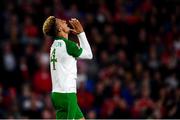 6 September 2018; Callum Robinson of Republic of Ireland reacts to a missed chance during the UEFA Nations League match between Wales and Republic of Ireland at the Cardiff City Stadium in Cardiff, Wales. Photo by Stephen McCarthy/Sportsfile