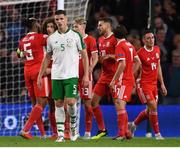 6 September 2018; Ciaran Clark of Republic of Ireland reacts after Wales score their third goal during the UEFA Nations League match between Wales and Republic of Ireland at the Cardiff City Stadium in Cardiff, Wales. Photo by Stephen McCarthy/Sportsfile