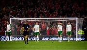6 September 2018; Republic of Ireland players after Wales score their fourth goal during the UEFA Nations League match between Wales and Republic of Ireland at the Cardiff City Stadium in Cardiff, Wales. Photo by Stephen McCarthy/Sportsfile