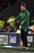 6 September 2018; Republic of Ireland assistant manager Roy Keane reacts during the UEFA Nations League match between Wales and Republic of Ireland at the Cardiff City Stadium in Cardiff, Wales. Photo by Stephen McCarthy/Sportsfile