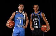 5 September 2018; Mouth-watering opening round Hula Hoops National Cup clash in store as Tralee drawn against Templeogue and Glanmire face Killester. There will be a mouth-watering opening to the 2018/19 Hula Hoops Men’s National Cup this season as reigning champions Templeogue will host Garvey’s Tralee Warriors in a hugely-anticipated clash. The draw was made at the National Basketball Arena in Tallaght this afternoon as part of the official launch of the 2018/19 Basketball Ireland season, which sees a huge 49 clubs competing in the senior National League and Cups this year.   Today’s Cup draws dished up a number of interesting clashes across the board, with last year’s Pat Duffy Cup runners up UCD Marian facing Moycullen, while Belfast Star will host Neptune. In the Women’s National Cup there are some big clashes in store with the draw pitting Ambassador UCC Glanmire against Pyrobel Killester in the opening round, while Marble City Hawks and Fr Mathews – who met each other five times last season between the Cup and the regular season, and have faced each other every year for the past four years in National Cup – will face each other yet again. Pictured are Garrett Williams, left, and Latrell Wilson of Abbey Seals Dublin Lions. Photo by Sam Barnes/Sportsfile
