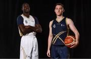 5 September 2018; Mouth-watering opening round Hula Hoops National Cup clash in store as Tralee drawn against Templeogue and Glanmire face Killester. There will be a mouth-watering opening to the 2018/19 Hula Hoops Men’s National Cup this season as reigning champions Templeogue will host Garvey’s Tralee Warriors in a hugely-anticipated clash. The draw was made at the National Basketball Arena in Tallaght this afternoon as part of the official launch of the 2018/19 Basketball Ireland season, which sees a huge 49 clubs competing in the senior National League and Cups this year.   Today’s Cup draws dished up a number of interesting clashes across the board, with last year’s Pat Duffy Cup runners up UCD Marian facing Moycullen, while Belfast Star will host Neptune. In the Women’s National Cup there are some big clashes in store with the draw pitting Ambassador UCC Glanmire against Pyrobel Killester in the opening round, while Marble City Hawks and Fr Mathews – who met each other five times last season between the Cup and the regular season, and have faced each other every year for the past four years in National Cup – will face each other yet again. Pictured are Shay Ajayi, left, and Aaron Goldring of Ulster University Elks. Photo by Sam Barnes/Sportsfile