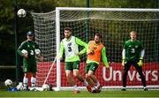 7 September 2018; Matt Doherty and Alan Judge, right, during a Republic of Ireland Training Session at Dragon Park in Newport, Wales. Photo by Stephen McCarthy/Sportsfile