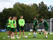 7 September 2018; Republic of Ireland assistant coach Steve Guppy speaks to players during a Republic of Ireland Training Session at Dragon Park in Newport, Wales. Photo by Stephen McCarthy/Sportsfile