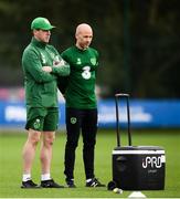 7 September 2018; Republic of Ireland physiotherapist Padraig Doherty, left, and fitness coach Dan Horan during a Republic of Ireland Training Session at Dragon Park in Newport, Wales. Photo by Stephen McCarthy/Sportsfile