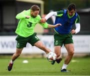 7 September 2018; Alan Judge, left, and Enda Stevens during a Republic of Ireland Training Session at Dragon Park in Newport, Wales. Photo by Stephen McCarthy/Sportsfile