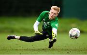 7 September 2018; Caoimhin Kelleher during a Republic of Ireland Training Session at Dragon Park in Newport, Wales. Photo by Stephen McCarthy/Sportsfile