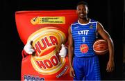 5 September 2018; Mouth-watering opening round Hula Hoops National Cup clash in store as Tralee drawn against Templeogue and Glanmire face Killester. There will be a mouth-watering opening to the 2018/19 Hula Hoops Men’s National Cup this season as reigning champions Templeogue will host Garvey’s Tralee Warriors in a hugely-anticipated clash. The draw was made at the National Basketball Arena in Tallaght this afternoon as part of the official launch of the 2018/19 Basketball Ireland season, which sees a huge 49 clubs competing in the senior National League and Cups this year.   Today’s Cup draws dished up a number of interesting clashes across the board, with last year’s Pat Duffy Cup runners up UCD Marian facing Moycullen, while Belfast Star will host Neptune. In the Women’s National Cup there are some big clashes in store with the draw pitting Ambassador UCC Glanmire against Pyrobel Killester in the opening round, while Marble City Hawks and Fr Mathews – who met each other five times last season between the Cup and the regular season, and have faced each other every year for the past four years in National Cup – will face each other yet again. Pictured is Spencer Williams of LYIT Donegals. Photo by Sam Barnes/Sportsfile