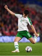 6 September 2018; Callum O'Dowda of Republic of Ireland has a shot on goal during the UEFA Nations League match between Wales and Republic of Ireland at the Cardiff City Stadium in Cardiff, Wales. Photo by Stephen McCarthy/Sportsfile