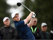 7 September 2018; Conor Purcell of Ireland watches his tee shot from the 13th during the 2018 World Amateur Team Golf Championships - Eisenhower Trophy competition at Carton House in Maynooth, Co Kildare. Photo by Matt Browne/Sportsfile