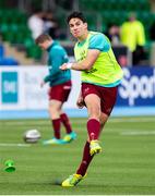 7 September 2018; Joey Carbery of Munster warms up ahead of the Guinness PRO14 Round 2 match between Glasgow Warriors and Munster at Scotstoun Stadium in Glasgow, Scotland. Photo by Kenny Smith/Sportsfile