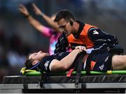 7 September 2018; Mark Bennett of Edinburgh leaves the field with an injury during the Guinness PRO14 Round 2 match between Ulster and Edinburgh Rugby at the Kingspan Stadium in Belfast. Photo by Oliver McVeigh/Sportsfile