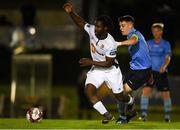 7 September 2018; Stanley Aborah of Waterford in action against Gary O'Neill of UCD during the Irish Daily Mail FAI Cup Quarter-Final match between UCD and Waterford at the UCD Bowl in Dublin. Photo by Piaras Ó Mídheach/Sportsfile