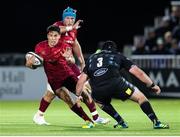 7 September 2018; Joey Carbery of Munster in action against Zander Fagerson during the Guinness PRO14 Round 2 match between Glasgow Warriors and Munster at Scotstoun Stadium in Glasgow, Scotland. Photo by Kenny Smith/Sportsfile