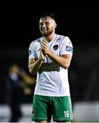 7 September 2018; Josh O'Hanlon of Cork City following his side's victory during the Irish Daily Mail FAI Cup Quarter-Final match between Longford Town and Cork City at City Calling Stadium in Longford. Photo by Seb Daly/Sportsfile