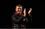 7 September 2018; Dundalk manager Stephen Kenny acknowledges supporters following the Irish Daily Mail FAI Cup Quarter-Final match between Limerick and Dundalk at the Markets Field in Limerick. Photo by Eóin Noonan/Sportsfile