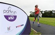 8 September 2018; parkrun Ireland in partnership with Vhi, added their 96th event on Saturday, 8th September, with the introduction of the Mungret parkrun in Co. Limerick. parkruns take place over a 5km course weekly, are free to enter and are open to all ages and abilities, providing a fun and safe environment to enjoy exercise. To register for a parkrun near you visit www.parkrun.ie. Pictured is Antoinette Hall from Clarisford Park, Killaloe, Co. Clare, during the Mungret parkrun. Photo by Diarmuid Greene/Sportsfile